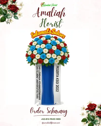 Standing Flower di Rumah Duka Bahagia Makassar